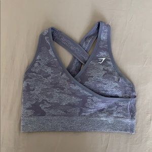Gymshark Purple Camo Bra